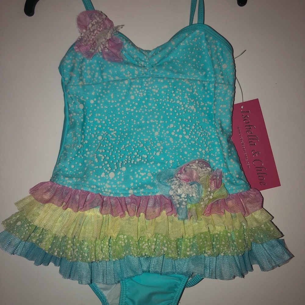 NWT Isobella and Chloe Girls Swimsuit Size 4
